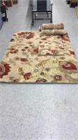Area Rug 90” X 64” & 5 Thrown Rugs 40” x 26”
