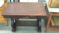Empire Style Library Table W/ Drawer 28” D x 42”