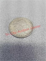 1881 Morgan silver dollar coin currency