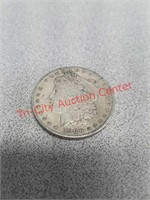 1900 Morgan silver dollar coin currency