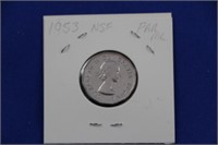 Nickle 1953 Elizabeth II NSF-FAR ML Coin