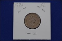 Nickle 1992 Elizabeth II Coin