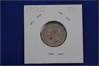 Nickle 1951 George VI "C" Coin