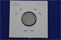 Dime 1921 George V Coin