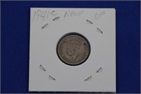 Dime 1941 George VI Newfoundland Coin