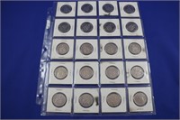 50 Cent 1 Sheet of Elizabeth II 1977 Coins