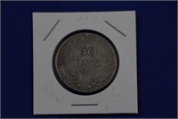 50 Cent George V 1911 Newfoundland Coin