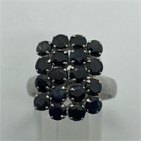 $300 S/Sil Sapphire Ring