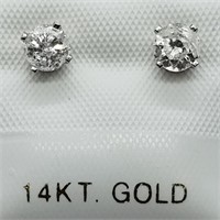 $2200 14K  Diamond 0.60Cts Earrings
