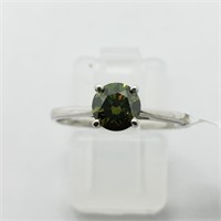 $2900 10K Vivid Green Diamond 0.55Cts Ring