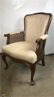 Vintage cane and arm chair