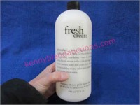new "philosophy fresh cream" shampoo, shower gel