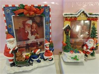 Santa Picture Frames and Avon Plate