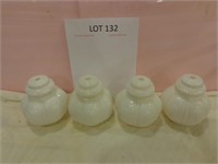 4 Matching White Lamp Globes
