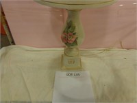 Vintage Lamp with Pink Flower