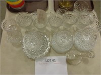 38 Pc Set Fostoria American Clear Glass