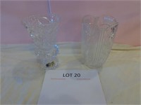 2 Lead Crystal Vases