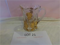 Crystal Pitcher with Gold