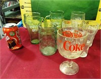392 - COLLECTIBLE VINTAGE COCA COLA GLASS