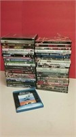 DVDs Large Lot & 1 Blue Ray Disc