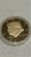 2017 Donald Trump Novelty Coin In Case