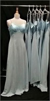 Bundle of 6 bridesmaid dresses, Lt. Blue