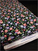 Bolt of Floral Fabric approximatly 13+yds