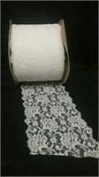 Roll of white lace