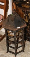 LATE 19TH C. IRON LANTERN W/ TOP HOOK AND