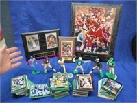 sports memorabilia lot (olajuwon-shaq-cards-etc)