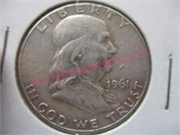 1961-D franklin silver half-dollar