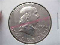 1962-D franklin silver half-dollar