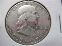 1961-D franklin silver half-dollar