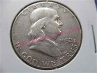1952-P franklin silver half-dollar