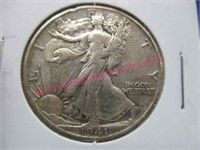 1941-D walking liberty silver half-dollar