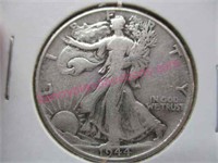 1944-P walking liberty silver half-dollar