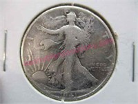 1941-P walking liberty silver half-dollar
