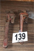 2 16" PIPE WRENCHES