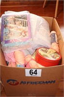 LARGE BOX OF YARN & MISC. SEWING