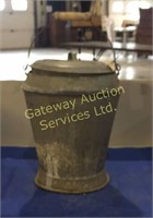 Galvanized Milk Can with Lid