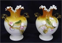 Pair of Stevens and Williams 6" vases