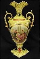 Royal Vienna 15" portrait vase
