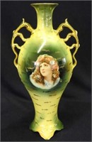 Royal Saxe13" portrait vase