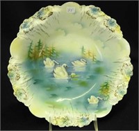 RS Prussia 10" bowl w/Swans