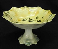 RS Prussia 7" wide compote w/Swallow's