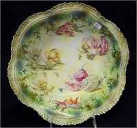 RS Prussia 11" floral bowl