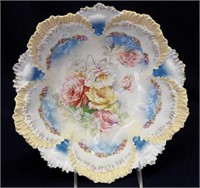 RS Prussia 10" floral bowl