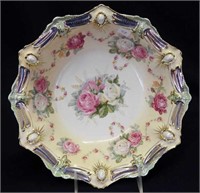 RS Prussia 10 1/2" floral bowl