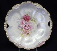 RS Prussia 10 1/2" floral handled plate