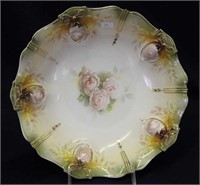 RS Prussia 10" bowl w/floral medallions